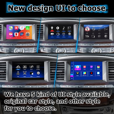 Android 13 Carplay interface Box Yandex Navi Para Infiniti QX60 / JX35 Qualcomm 8+128 sistema