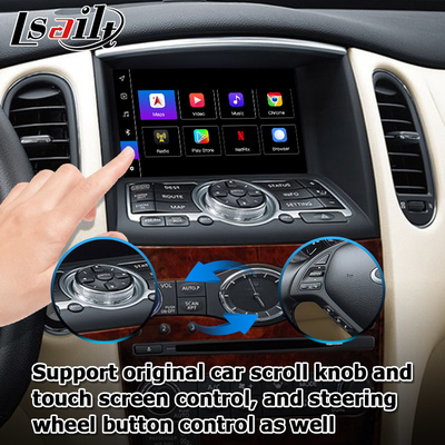 Infiniti QX50 / EX EX35 EX37 Car android 13 Caixa de interface do sistema Com carplay Android auto display Lsailt