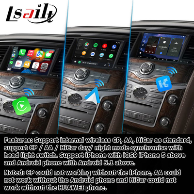 Infiniti QX80 / QX56 Android Auto Carplay Interface baseada no Qualcomm 8+128