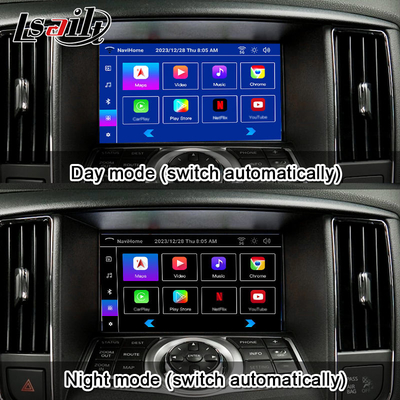 Lsailt 8G CarPlay& Android Interface de vídeo para Nissan Maxima 09-15 Infiniti G37 com Google, YouTube, NetFlix