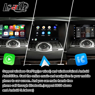 Lsailt 8G CarPlay& Android Interface de vídeo para Nissan Maxima 09-15 Infiniti G37 com Google, YouTube, NetFlix