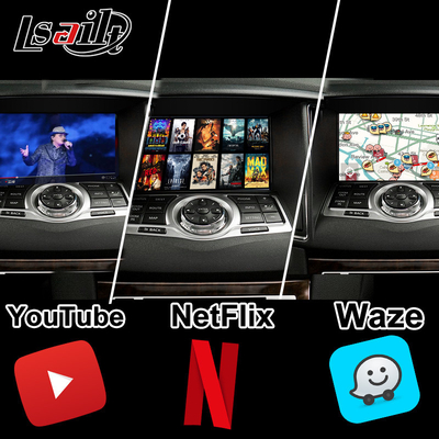 Lsailt 8G CarPlay& Android Interface de vídeo para Nissan Maxima 09-15 Infiniti G37 com Google, YouTube, NetFlix