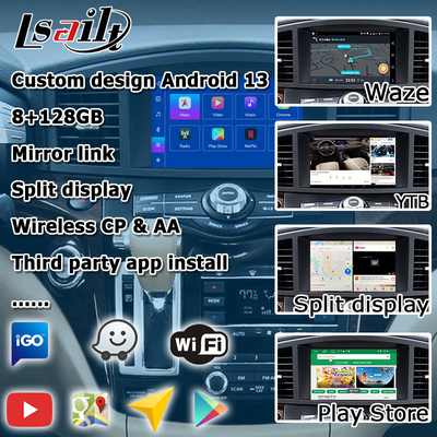 Android 13 Interface de Carplay sem fio do sistema Para Nissan Quest RE52 Elgrand E52 2011-2020