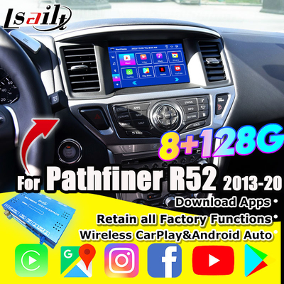 Nissan Multimedia Interface 8G Android 13 Interface de infoentretenimento para Pathfinder R52 2013-2020 Armada Patrol com CarPlay