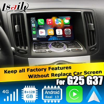 Infiniti G série Skyline G37 G25 G35 Q40 V36 Android 13 interface de vídeo com carplay Android auto
