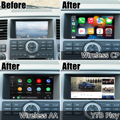 Nissan Armada TA60 interface de vídeo multimídia Android estilo de fábrica, suporte wireless Carplay Android Auto