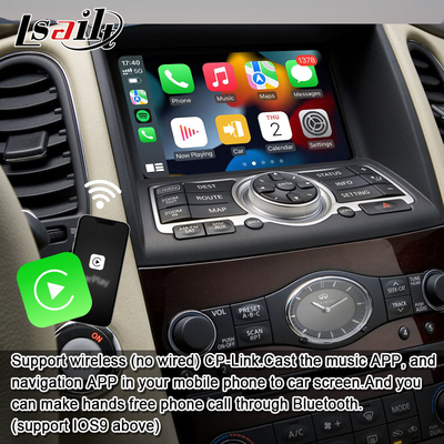 Lsailt 8G Android Infotainment Module para Infiniti EX QX50 2008-2017 Incluído CarPlay sem fio, YouTube, NetFlix