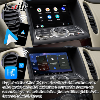 Lsailt 8G Android Infotainment Module para Infiniti EX QX50 2008-2017 Incluído CarPlay sem fio, YouTube, NetFlix