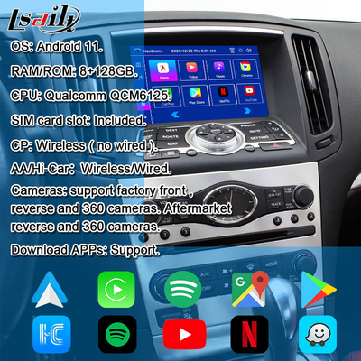 8G Android Infotainment Module para Infiniti G35 G37 Q60 Q40 2008-2016 Inclui YouTube, Google Play por Lsailt
