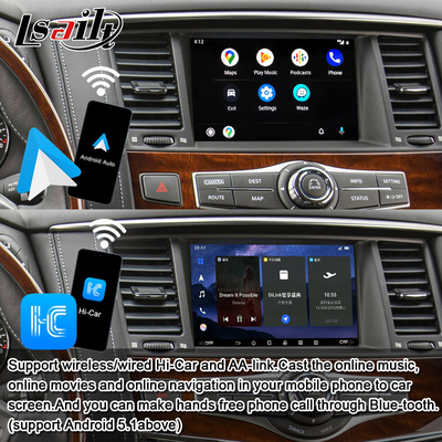 8G Android Infotainment Module para Infiniti QX80 QX56 Nissan Patrol 20100-2021 Interface sem fio CarPlay, YouTube