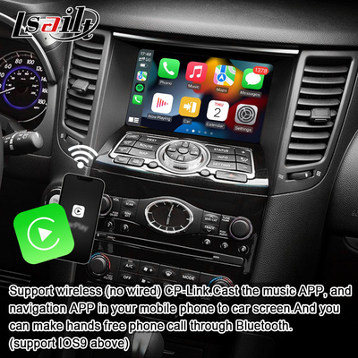 Lsailt 8G Android Multimédia Interface para Infiniti QX70 FX35 FX37 2008-2017 Integrado CarPlay sem fio, Android Auto