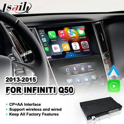 Interface de integração sem fio do Android Auto Carplay para o Infiniti Q50 2013-2015