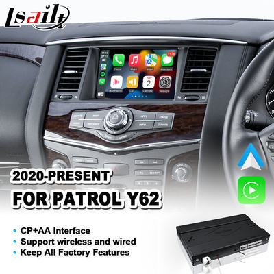 Carplay Android Auto Multimedia Interface para 2020-2023 Nissan Patrol Y62