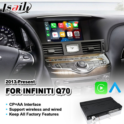 Lsailt Wireless Carplay Android Auto Interface Para 2013-2019 Ano Infiniti Q70