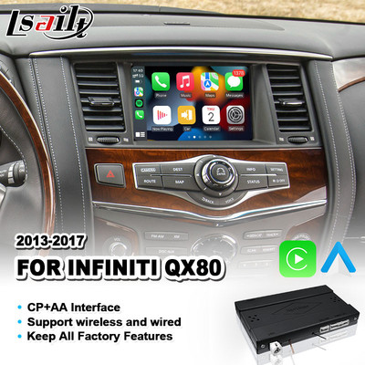 Lsailt Wireless Android Auto Carplay Interface para Infiniti QX80 2013-2017