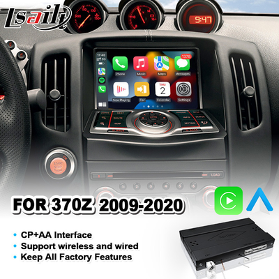 Interface sem fio Carplay Android Auto Mirrorlink Para 2009-2020 Nissan 370Z GT Nismo