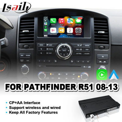 Integração Wireless Android Auto Carplay Interface para Nissan Pathfinder R51 2008-2013