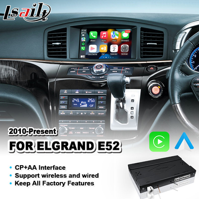 Android Auto Wireless Carplay Interface de vídeo para Nissan Elgrand E52 2010-2022 IT08 08IT