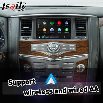Interface automática Android Carplay sem fio para Nissan Patrol Y62 2011-2017