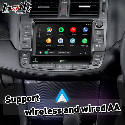 Lsailt Wireless Android Auto CP AA Interface de vídeo Carplay para Toyota Crown S200 GWS204 2008-2012