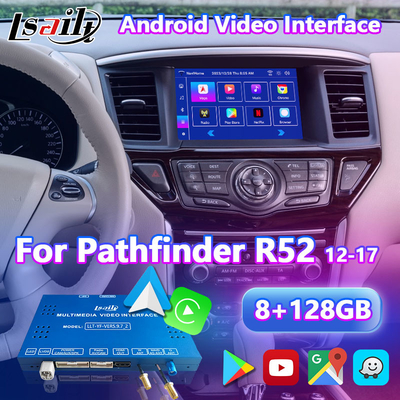 Interface de vídeo Lsailt Android para Nissan Pathfinder R52 com Carplay sem fio Android Auto