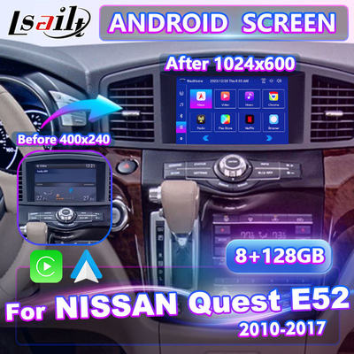 Lsailt 8 polegadas Android Multimédia Carplay Interface Screen para 2011-2017 Nissan Quest E52