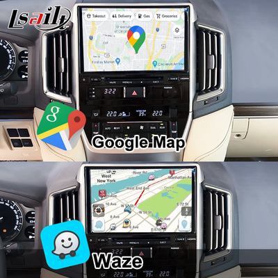 Interface CarPlay sem fio para Toyota Land Cruiser 200 GX-R,VX-R 2018-2021 Fujitsu Head Unit Com Android Auto, Sistema Linux
