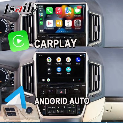 Interface CarPlay sem fio para Toyota Land Cruiser 200 GX-R,VX-R 2018-2021 Fujitsu Head Unit Com Android Auto, Sistema Linux