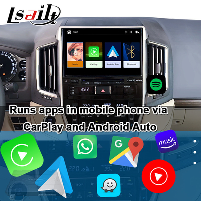 Interface CarPlay sem fio para Toyota Land Cruiser 200 GX-R,VX-R 2018-2021 Fujitsu Head Unit Com Android Auto, Sistema Linux