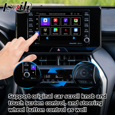 Toyota Harrier Venza Android 13 interface de vídeo multimídia 2019-presente carplay sem fio Android auto