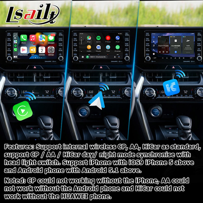 Toyota Harrier Venza Android 13 interface de vídeo multimídia 2019-presente carplay sem fio Android auto