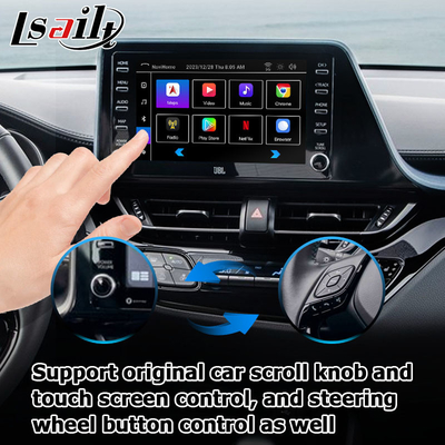 Toyota C-HR CHR Android 13 interface multimídia com carplay automático Android sem fio