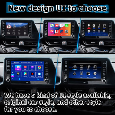 Toyota C-HR CHR Android 13 interface multimídia com carplay automático Android sem fio