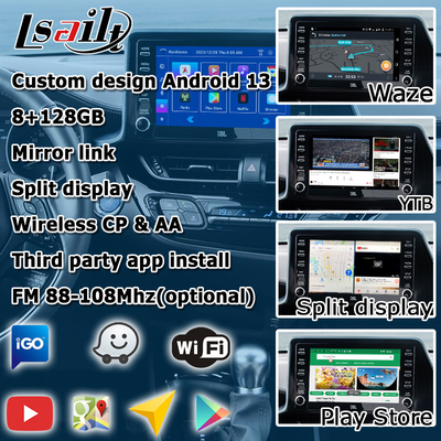 Toyota C-HR CHR Android 13 interface multimídia com carplay automático Android sem fio