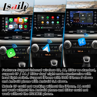 8+128GB Android 13 Interface Android Carplay Para Toyoat RAV4 2019 Para apresentar o Touch N Go 3