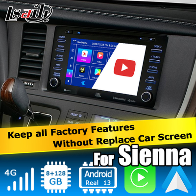 Android 13 Carplay interface de vídeo Android caixa automática Para Toyota Sienna