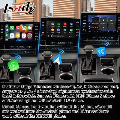 Interface de vídeo multimídia de carro Android interface de carplay automático Para TOYOTA Sienna