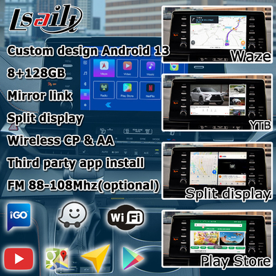 Interface de vídeo multimídia de carro Android interface de carplay automático Para TOYOTA Sienna