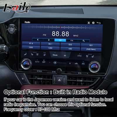 Interface de vídeo do sistema multimídia Android Carplay para Lexus NX NX200 NX250 NX350 NX350h NX400h NX450h