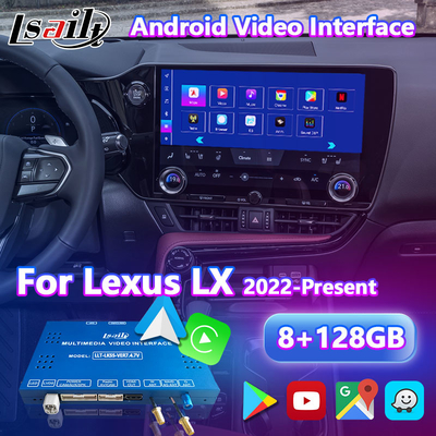 Lsailt Android Carplay Multimédia Interface de Vídeo para 2022-Presente Lexus LX LX500d LX600 LX700h