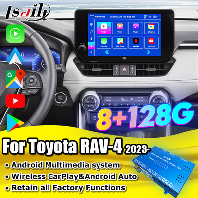 Android 13 Interface de infoentretenimento Android para Toyota RAV-4 2023-Crown, Alphard, Harrier OEM Atualização de tela com sistema multimídia Android, YouTube