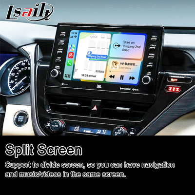 Lsailt Android 13 Interface de vídeo para Toyota Camry 2018-2021 RAV-4, Sienna OEM Atualização de tela com sistema multimídia Android Incluído YouTube, NetFlix