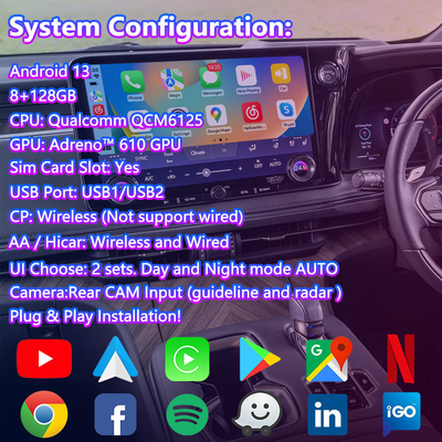 Lsailt Android Carplay Multimédia Interface de Vídeo para 2023-Presente Lexus LM LM350h LM500h