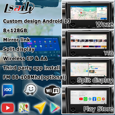 Toyota Alphard AH40 Interface multimídia Android 8+128GB Carplay suporte ao Android Auto