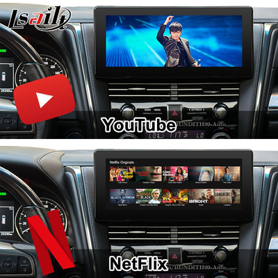 Android 13 Lexus Video Interface OEM Upgrade Screen para LM350 LM500H NX RX ES Retrofit Kits Inclui YouTube, NetFlix, CarPlay sem fio