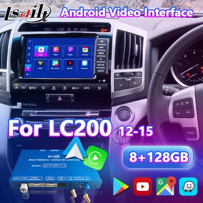 Interface de Vídeo Multimédia Android Lsailt para Toyota Land Cruiser LC 200 V8 LC200 2012-2015