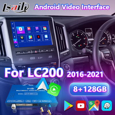 Lsailt Android Multimédia Interface de vídeo para 2016-2021 Toyota Land Cruiser LC 200 GXL VX VXR VX-R Sahara LC200