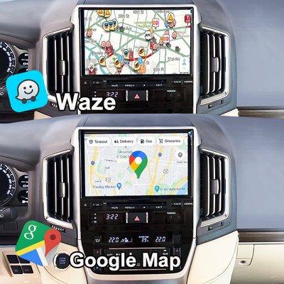 Interface multimídia Android para Land Cruiser GX_R 2018-2021 LC200 Wireless Apple CarPlay& Android Auto Retrofit Upgrade