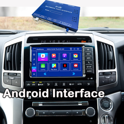Módulo de atualização Android OEM para Land Cruiser 2013-2021 Integração do Kit CarPlay Sem Fio YouTube, Google Maps, Android Auto