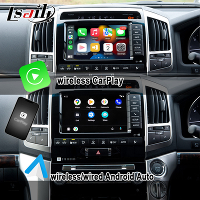 Módulo de atualização Android OEM para Land Cruiser 2013-2021 Integração do Kit CarPlay Sem Fio YouTube, Google Maps, Android Auto